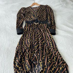 Elisabetta Franchi beautiful print silk dress size 42 it (4 US)- 800 usd